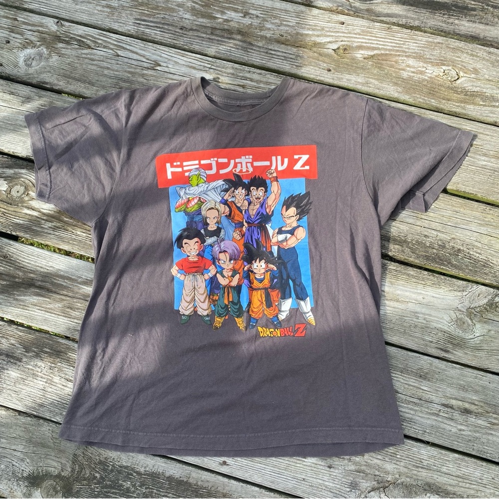 Retro Unisex Dragonball Z Graphic Crewneck T-shirt Size Large